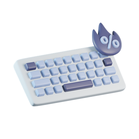 Keyboard Hot Sale  3D Icon