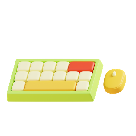 Keyboard Mouse  3D Icon