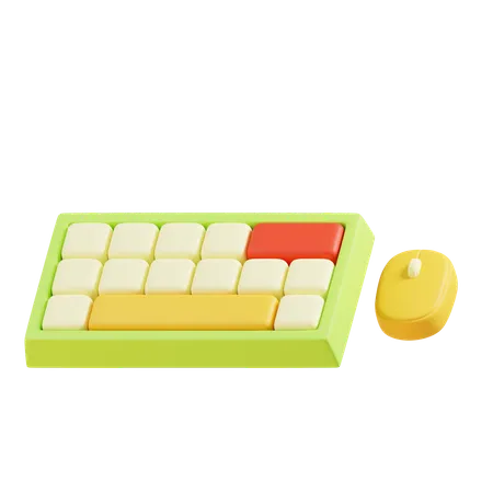 Keyboard Mouse  3D Icon