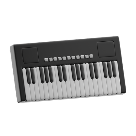 キーボードピアノ  3D Icon