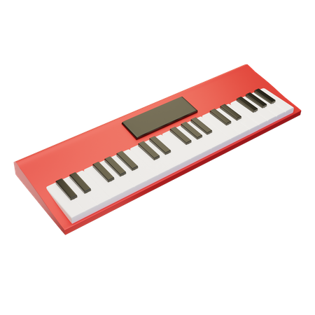 Keyboard Synthesizer 3D Icon