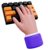 Keyboard Typing Hand Gesture