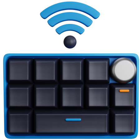 Keyboard Wireless  3D Icon