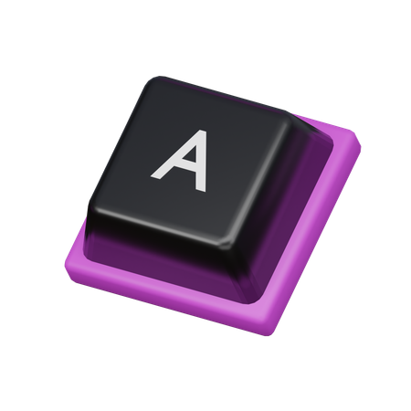 Keycap A  3D Icon