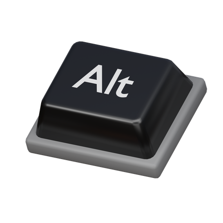 Keycap Alt  3D Icon