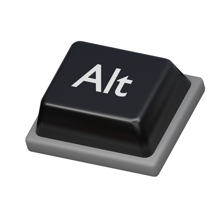 Keycap Alt  3D Icon