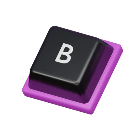 Keycap B 3 D Icon 3D Icon