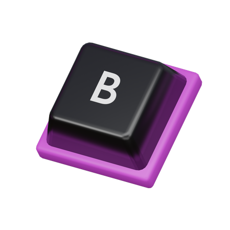 Keycap B  3D Icon