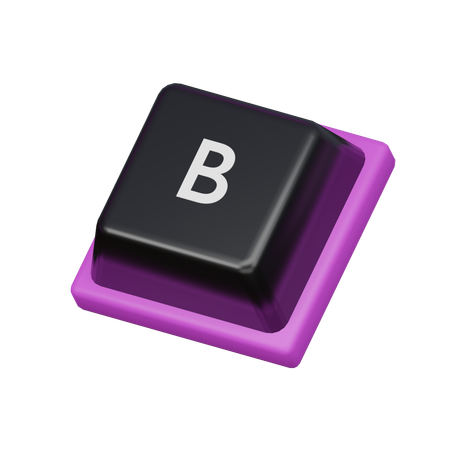 Keycap B  3D Icon