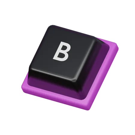 Keycap B  3D Icon