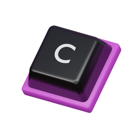 Keycap C  3D Icon