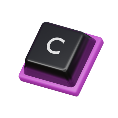 Keycap C  3D Icon
