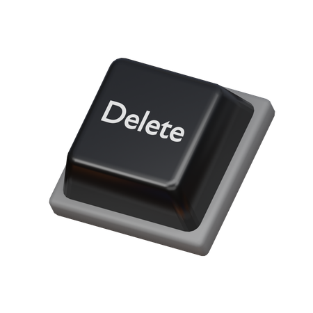 Keycap Delete  3D Icon