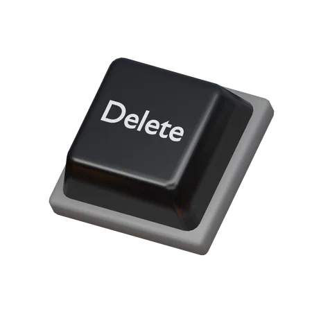 Keycap Delete  3D Icon