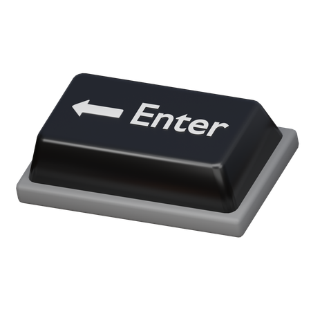 Keycap Enter  3D Icon