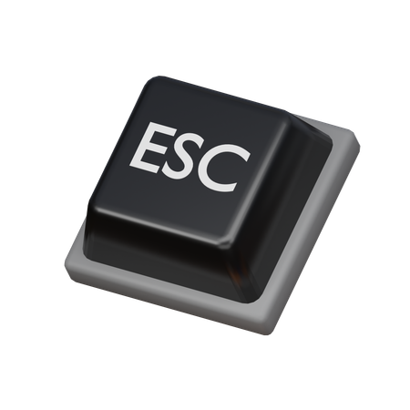 Keycap ESC  3D Icon