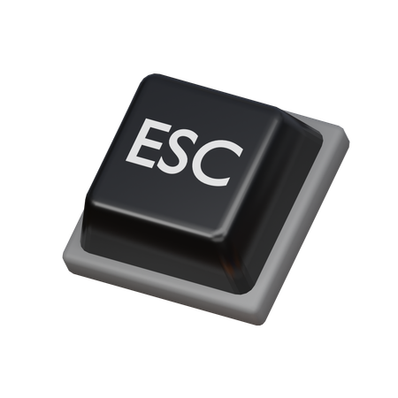 Keycap ESC  3D Icon