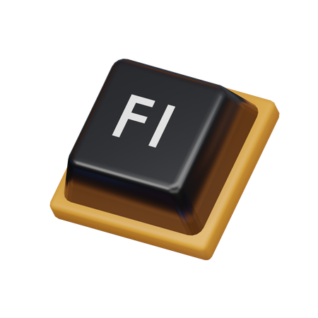 Keycap F1  3D Icon