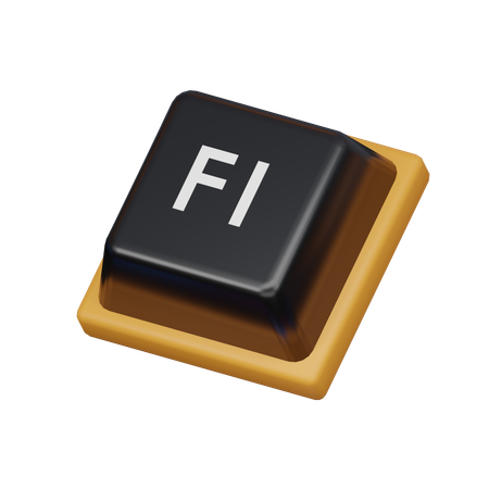 Keycap F1  3D Icon