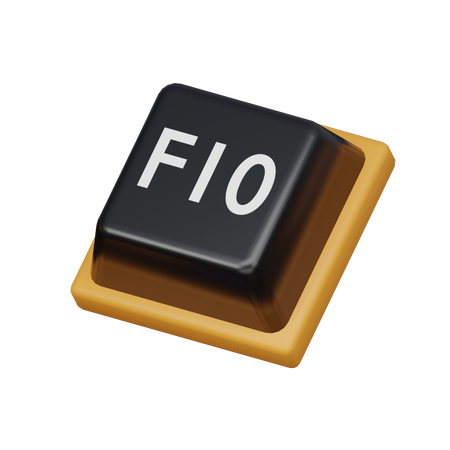 Keycap F10  3D Icon