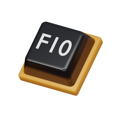 Keycap F10  3D Icon