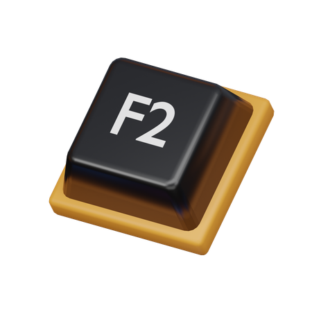 キーキャップ f2  3D Icon