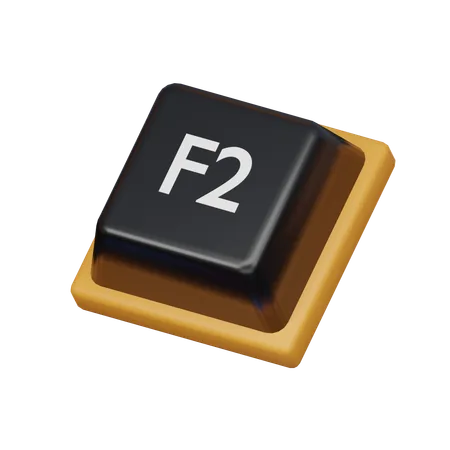 Keycap F2  3D Icon