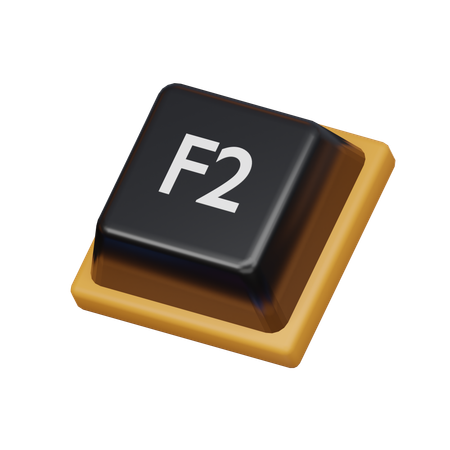 Keycap F2  3D Icon