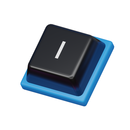 Keycap I  3D Icon