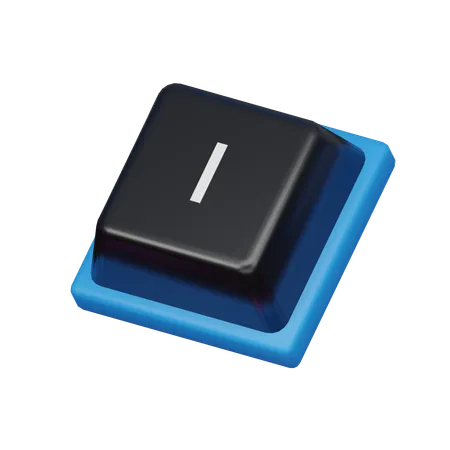 Keycap I  3D Icon