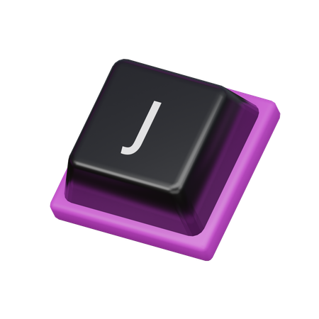 Keycap J  3D Icon