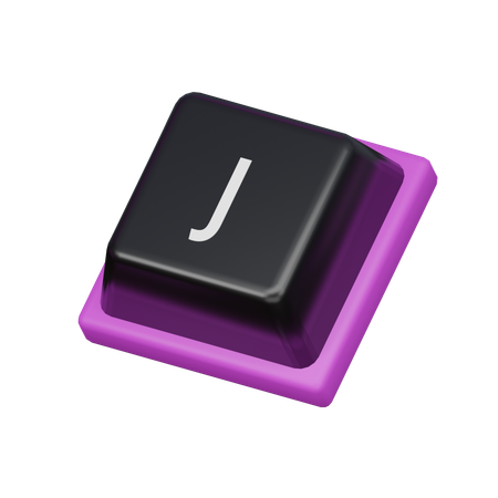 Keycap J  3D Icon