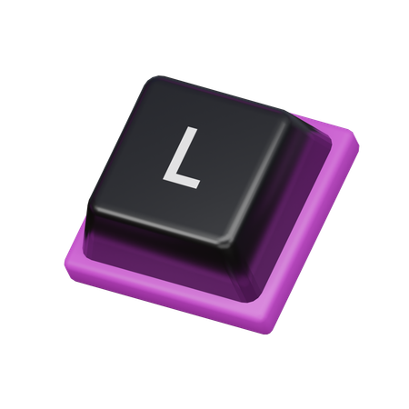Keycap L  3D Icon