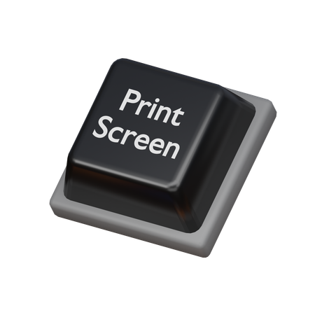 Keycap Print screen  3D Icon