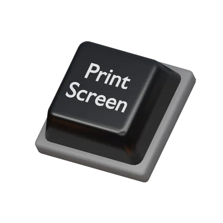 Keycap Print screen  3D Icon