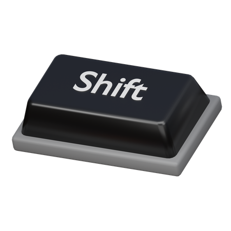 Keycap Shift  3D Icon