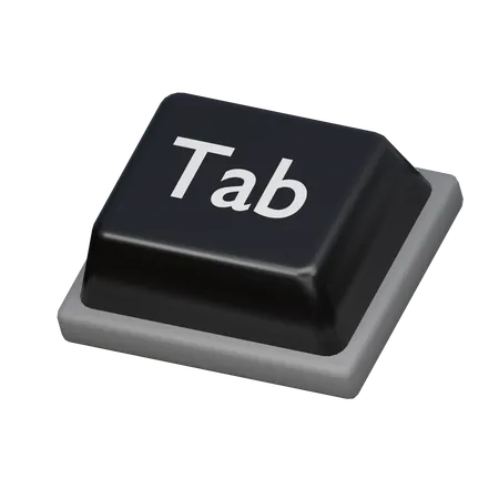 Keycap Tab 3 D Icon 3D Icon