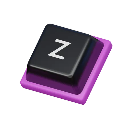 Keycap Z 3 D Icon 3D Icon