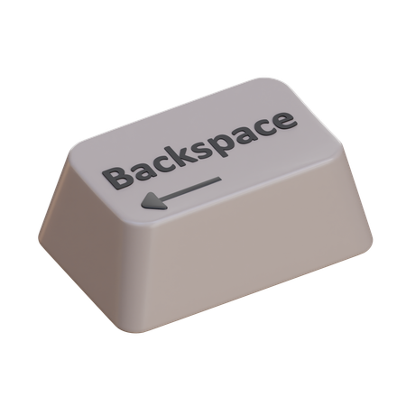 Keycaps BackSpace  3D Icon