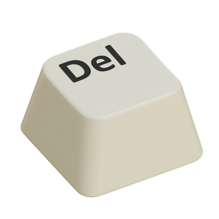 Keycaps Delete  3D Icon