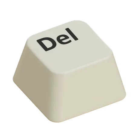 Keycaps Delete  3D Icon