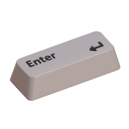 Keycaps Enter  3D Icon