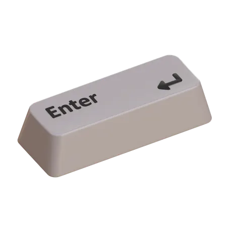 Keycaps Enter  3D Icon
