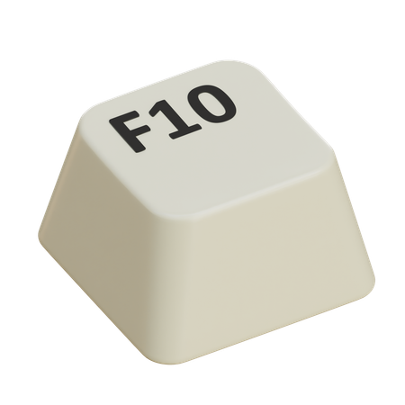 Keycaps F10  3D Icon