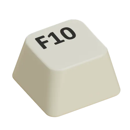 Keycaps F10  3D Icon