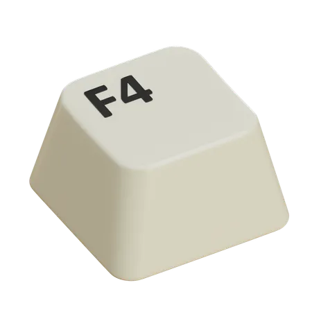 Keycaps F4  3D Icon