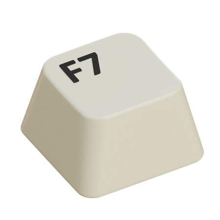 Keycaps F7  3D Icon