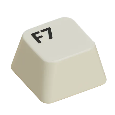 Keycaps F7  3D Icon