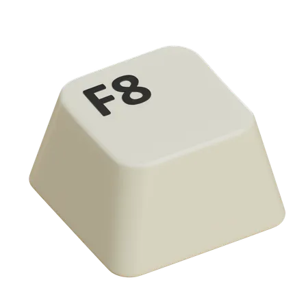 Keycaps F8  3D Icon