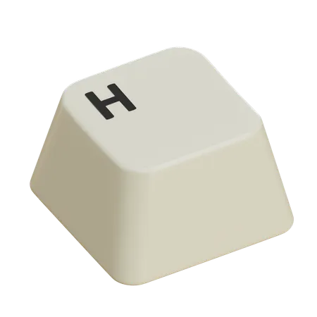 Keycaps H  3D Icon